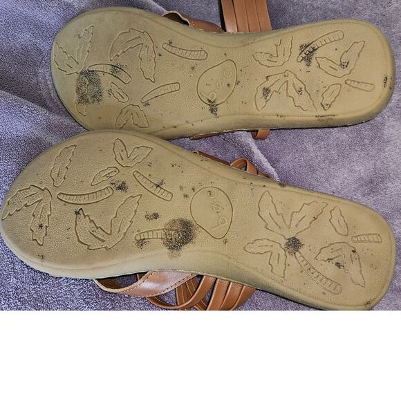 B.O.C. Alisha Sandal Light Brown Vegan Leather Women's Size 8 Slip On Comfort - Picture 6 of 6